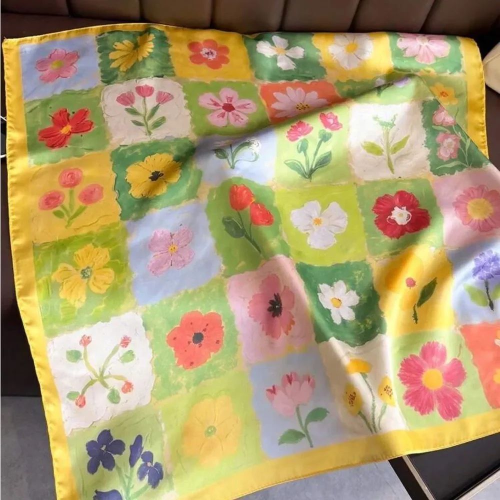 Floral Patterned Scarf S82